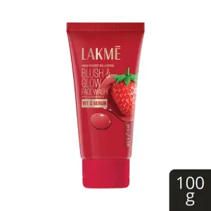 Lakme Blush & Glow Strawberry Blast Face Wash  (100 g)